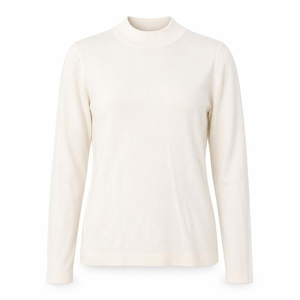 Soon Womens Beige Round Neck Acrylic Pullover Jumper Size 12