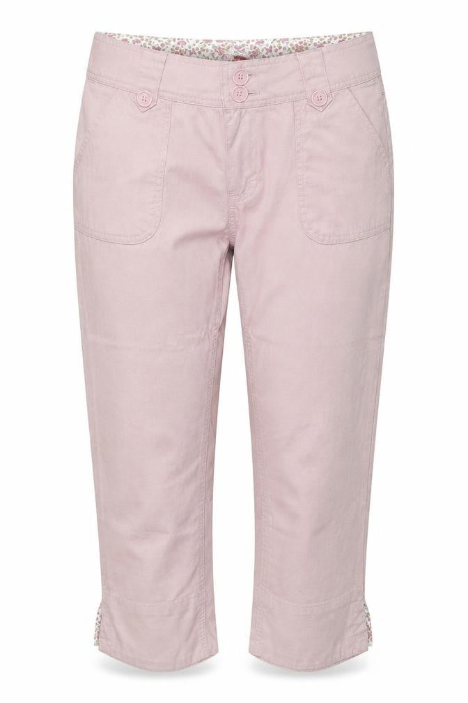 DNM Womens Pink Cotton Chino Trousers Size 10 Regular Zip