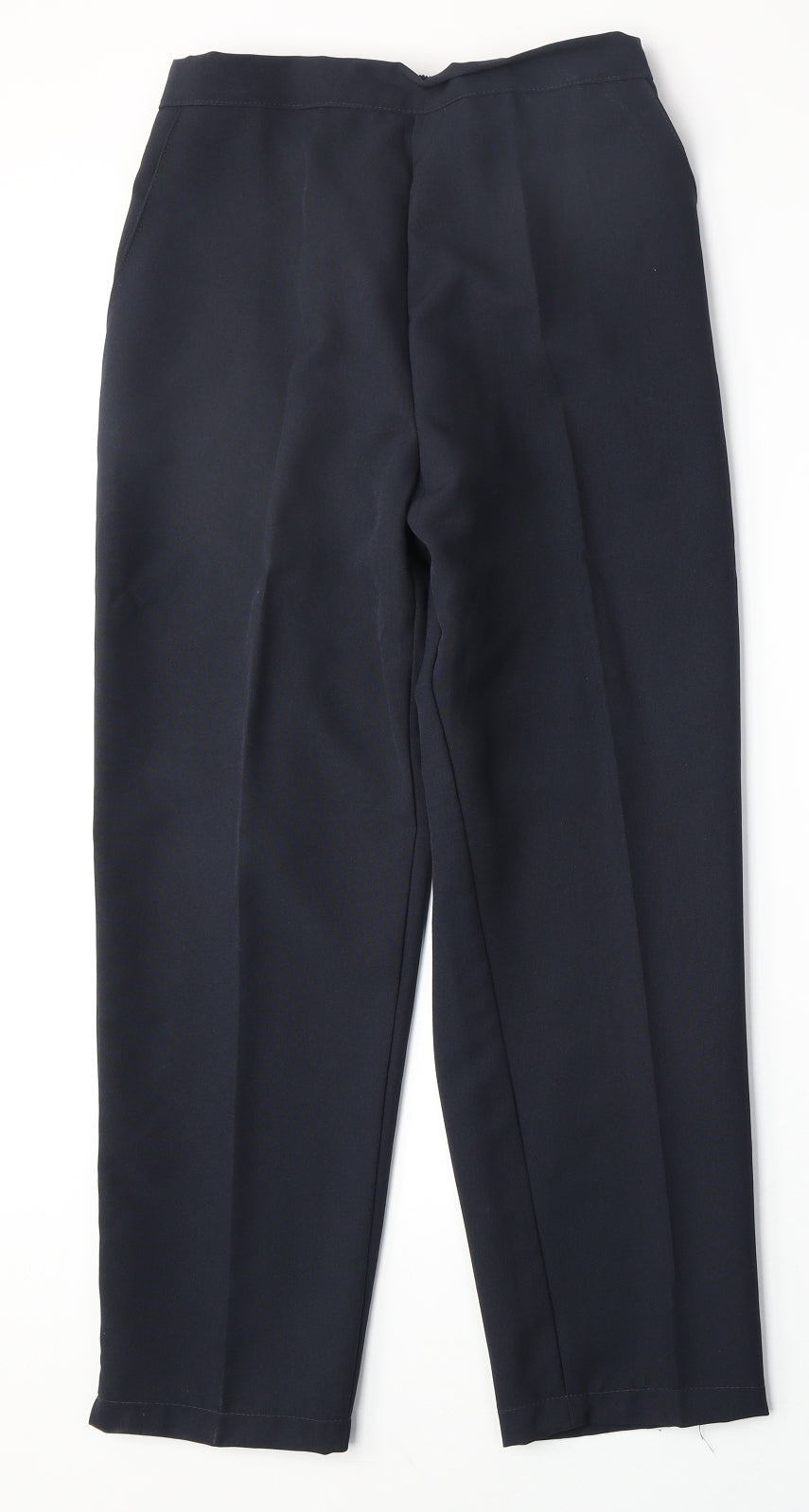 Preworn Womens Blue Polyester Trousers Size S Regular