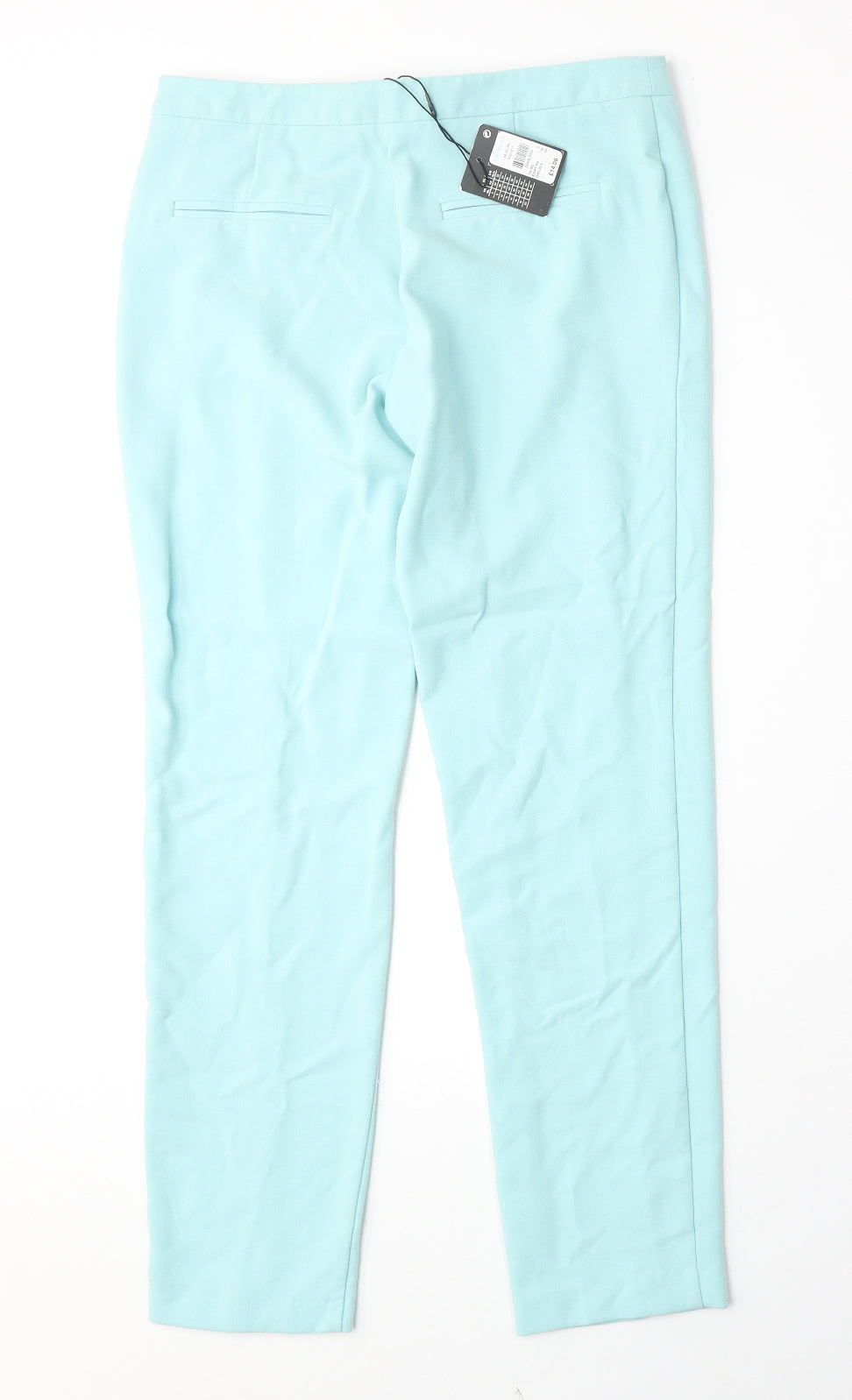 Atmosphere Womens Blue Polyester Trousers Size 8 Regular Zip