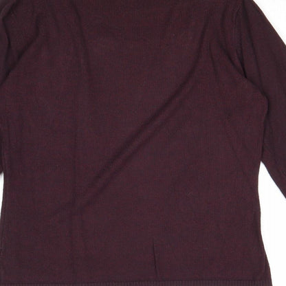 Next Womens Pink Square Neck Viscose Pullover Jumper Size 10