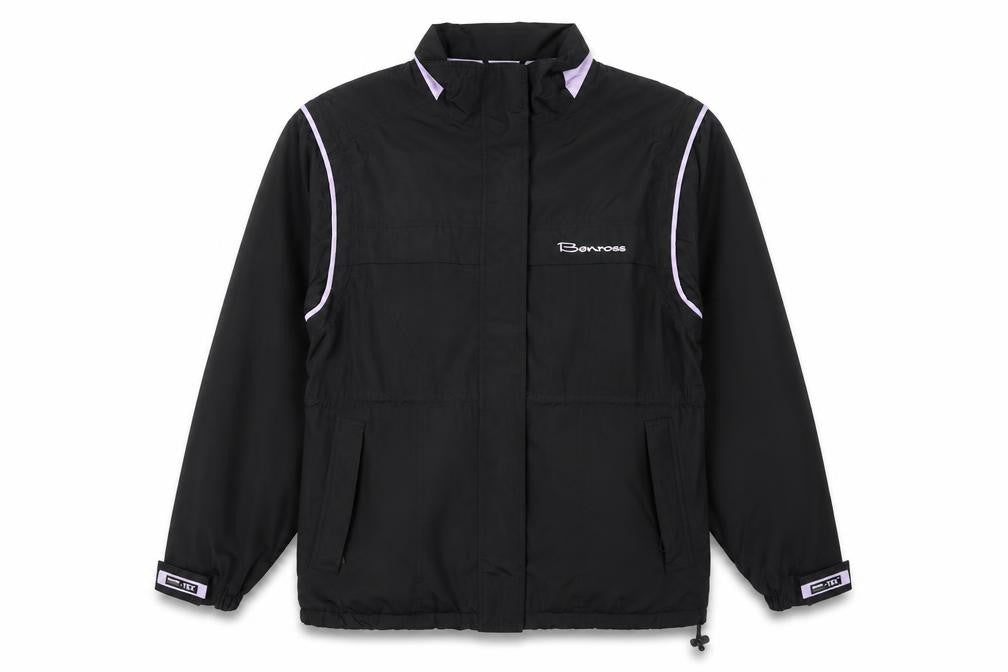Benross Womens Black Windbreaker Jacket Size 12 Zip