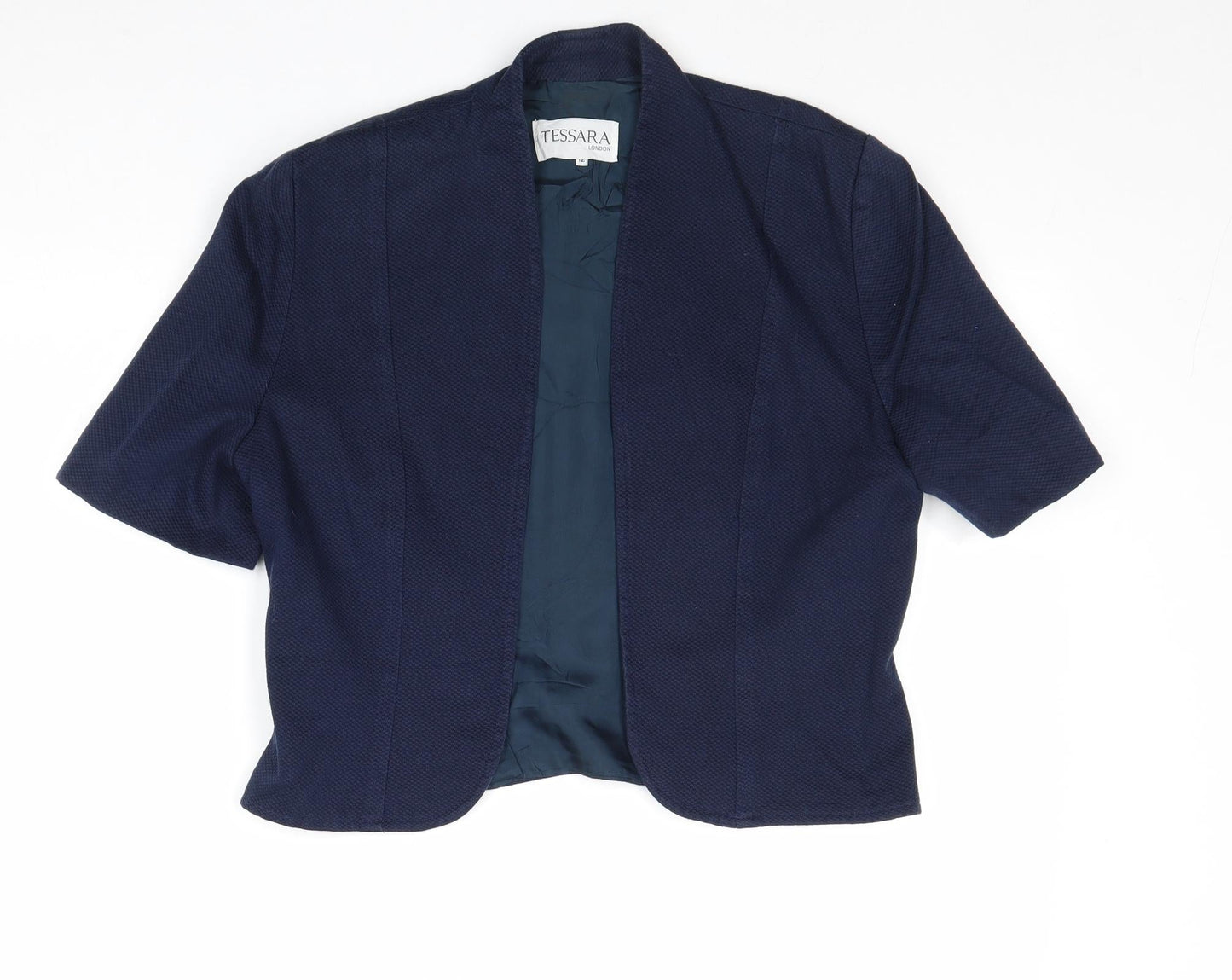 Tessara Womens Blue Jacket Blazer Size 12