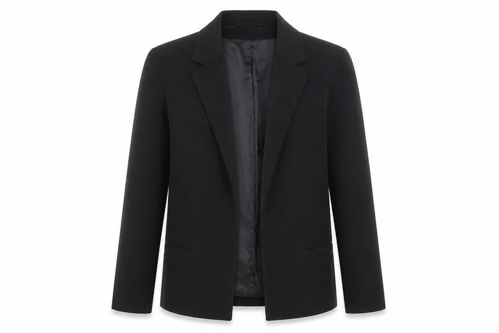 Love Label Womens Black Polyester Jacket Blazer Size 8