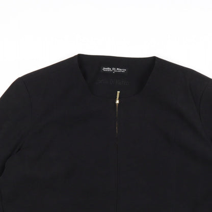 Joella Di Marco Womens Black Jacket Size M Zip - Suede
