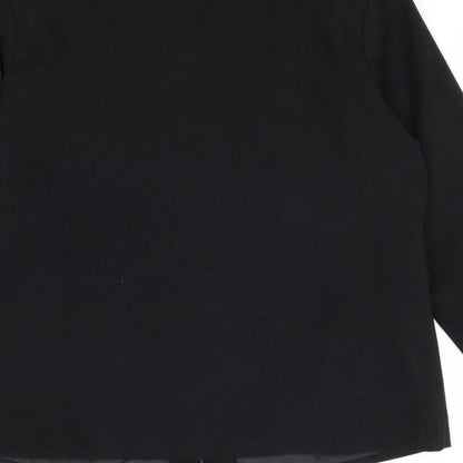 Joella Di Marco Womens Black Jacket Size M Zip - Suede