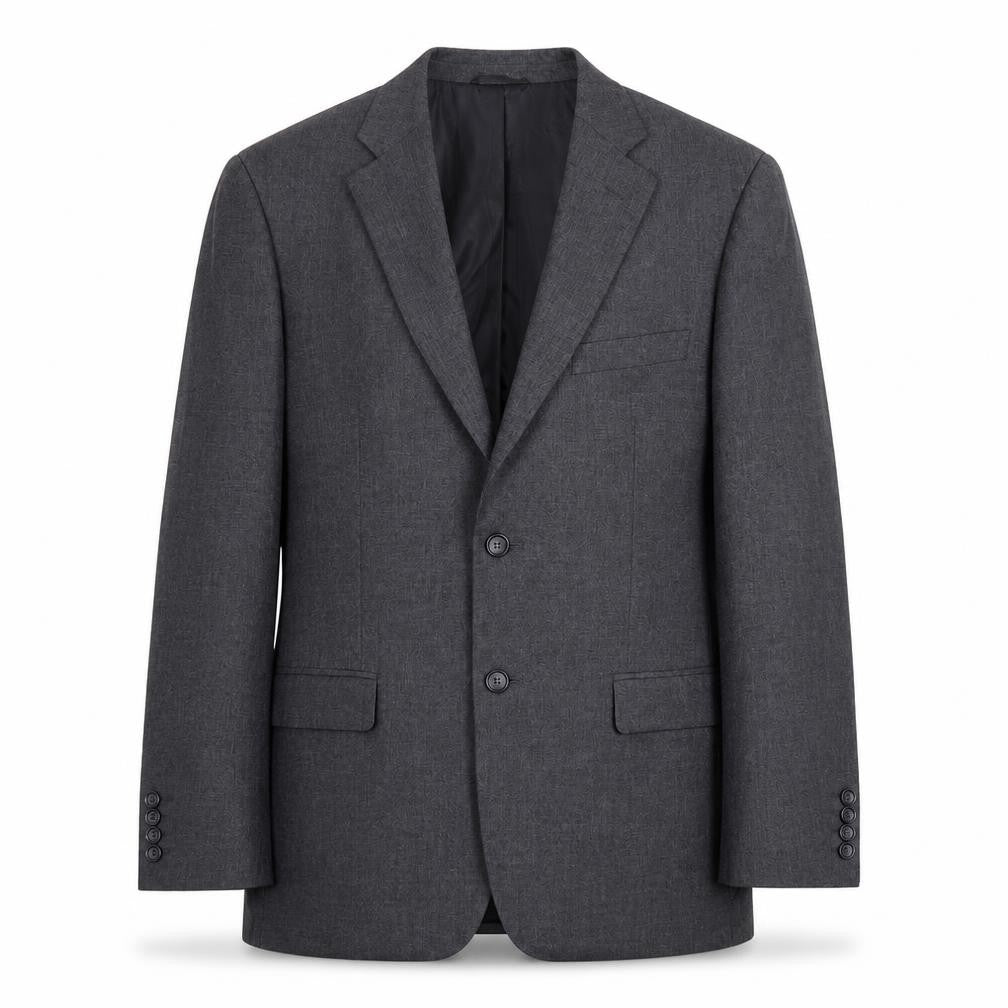Burton Mens Grey Polyester Jacket Suit Jacket Size 42 Regular