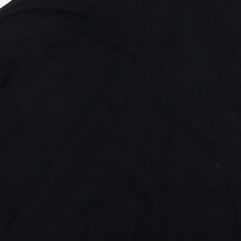 Bonmarché Womens Black Scoop Neck Viscose Cardigan Jumper Size L