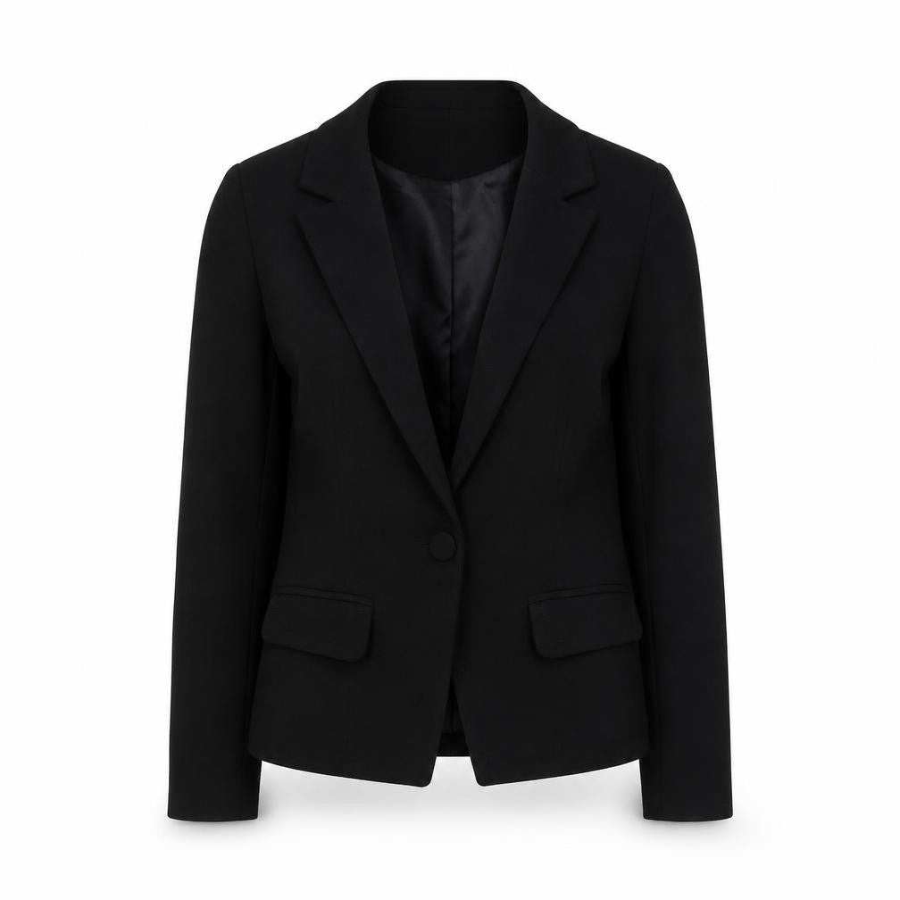 New Look Womens Black Polyester Jacket Blazer Size 12