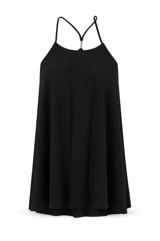 Glamorous Womens Black Polyester Trapeze & Swing Size 10 Round Neck Pullover