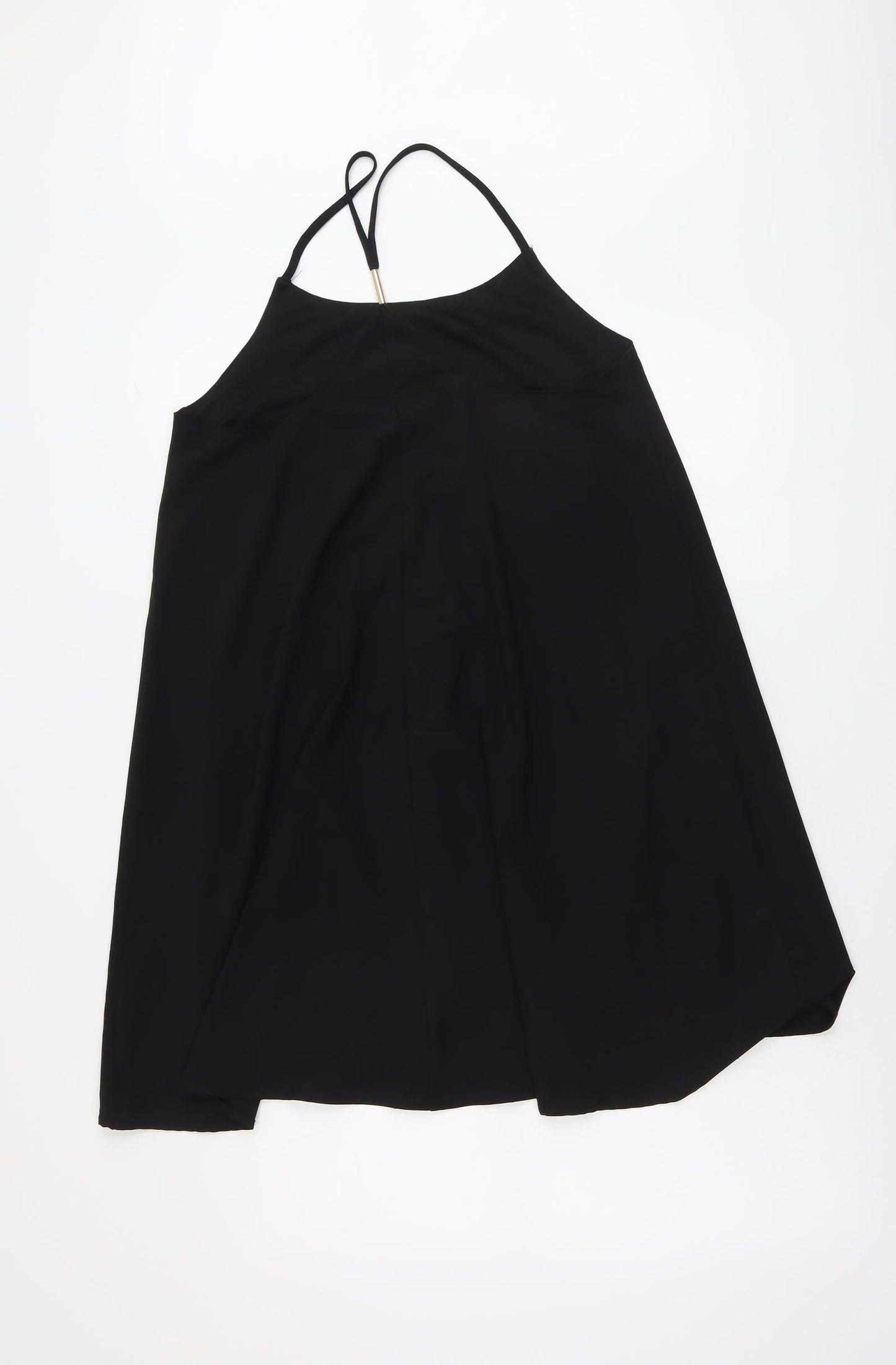 Glamorous Womens Black Polyester Trapeze & Swing Size 10 Round Neck Pullover