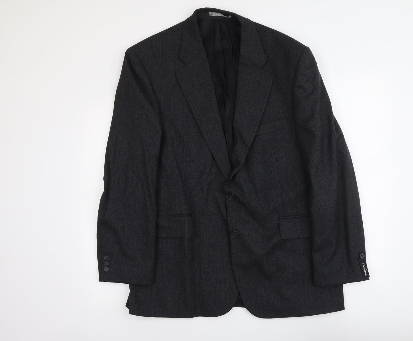 Marks and Spencer Mens Grey Wool Jacket Suit Jacket Size L Regular