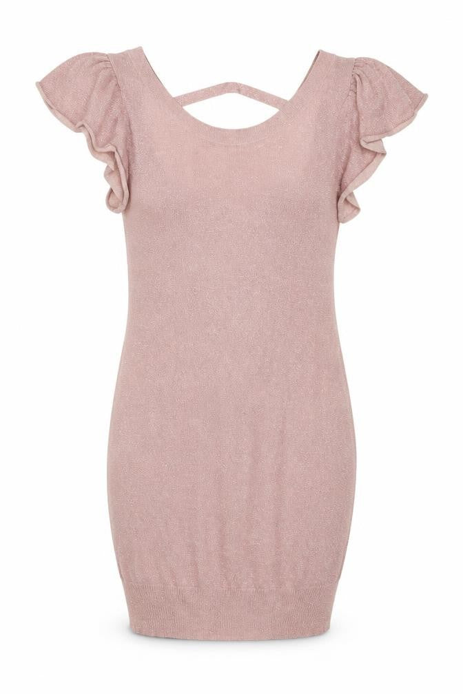 H&M Womens Pink Viscose Bodycon Size 8 Round Neck Pullover