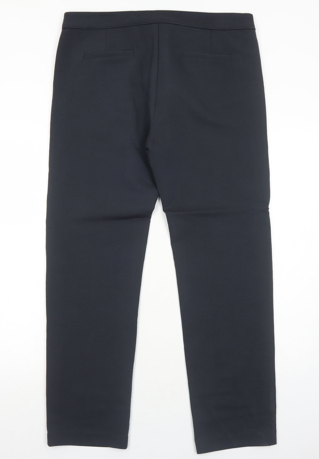 Taranko Womens Black Polyester Trousers Size 14 Regular Zip