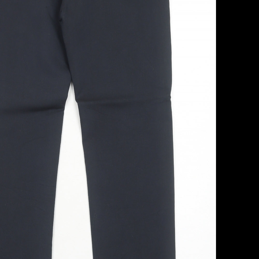 Taranko Womens Black Polyester Trousers Size 14 Regular Zip