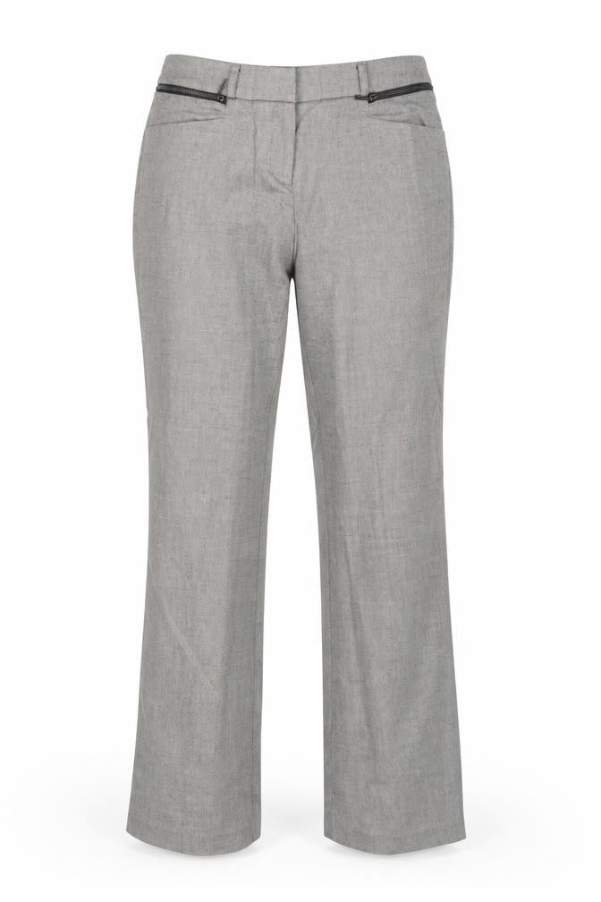ORSAY Womens Brown Polyester Trousers Size 8 Regular Zip