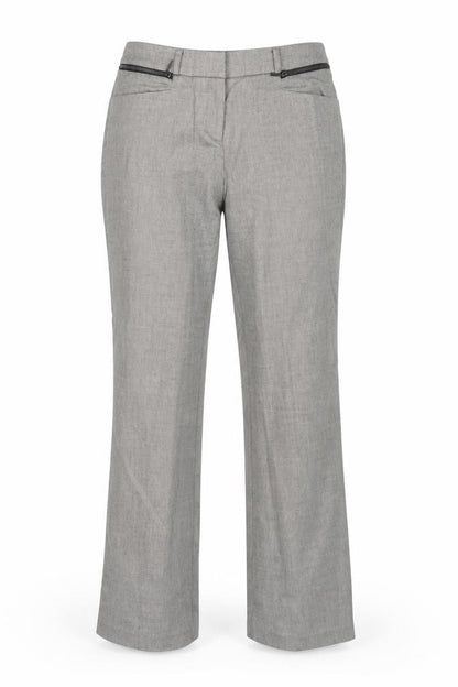 ORSAY Womens Brown Polyester Trousers Size 8 Regular Zip