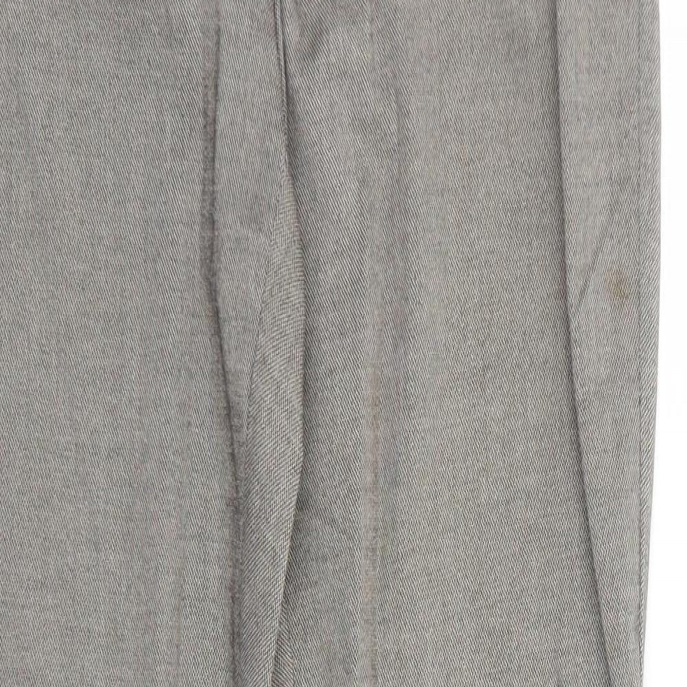 ORSAY Womens Brown Polyester Trousers Size 8 Regular Zip