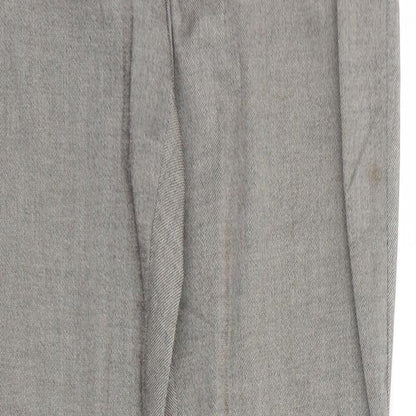 ORSAY Womens Brown Polyester Trousers Size 8 Regular Zip
