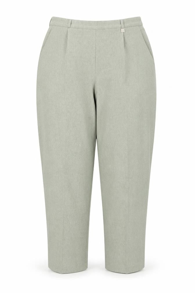 Classic Womens Green Polyester Trousers Size 18 Regular
