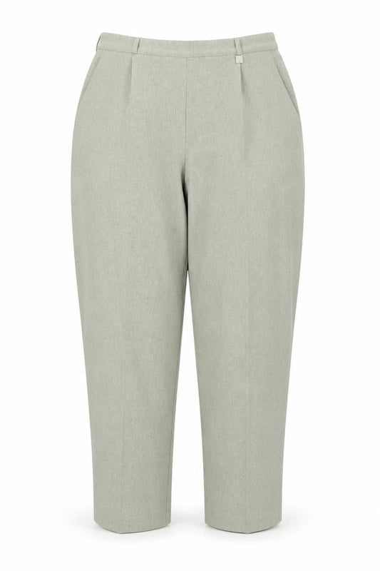 Classic Womens Green Polyester Trousers Size 18 Regular