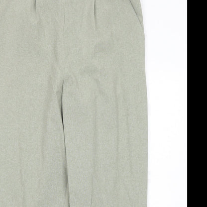 Classics Womens Green Polyester Trousers Size 18 Regular