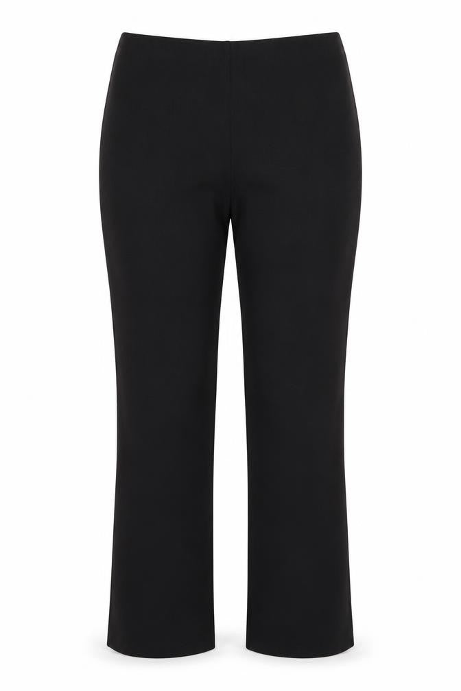 Classic Womens Black Polyester Trousers Size 14 Regular