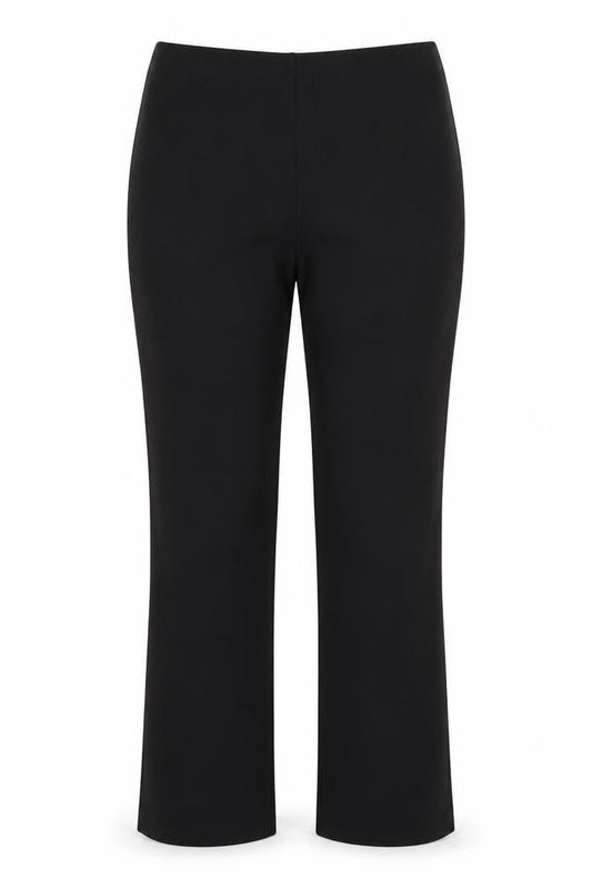 Classic Womens Black Polyester Trousers Size 14 Regular