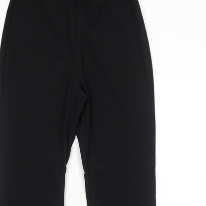 Classics Womens Black Polyester Trousers Size 14 Regular