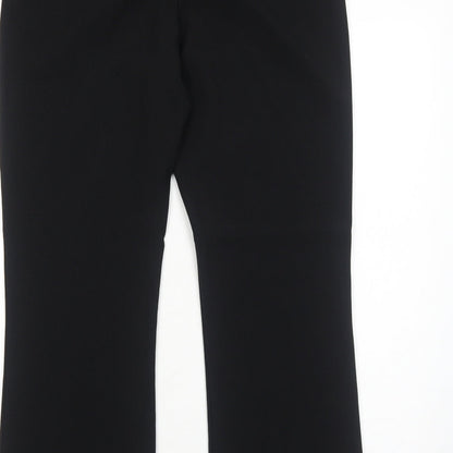 Classics Womens Black Polyester Trousers Size 14 Regular