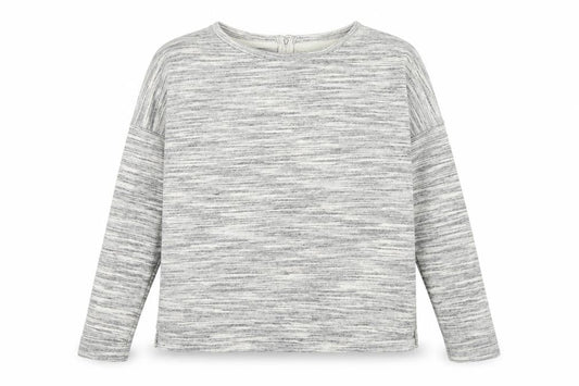 New Look Womens Grey Polyester Pullover Sweatshirt Size 10 Zip