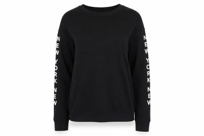 H&M Womens Black Cotton Pullover Sweatshirt Size S Pullover - New York