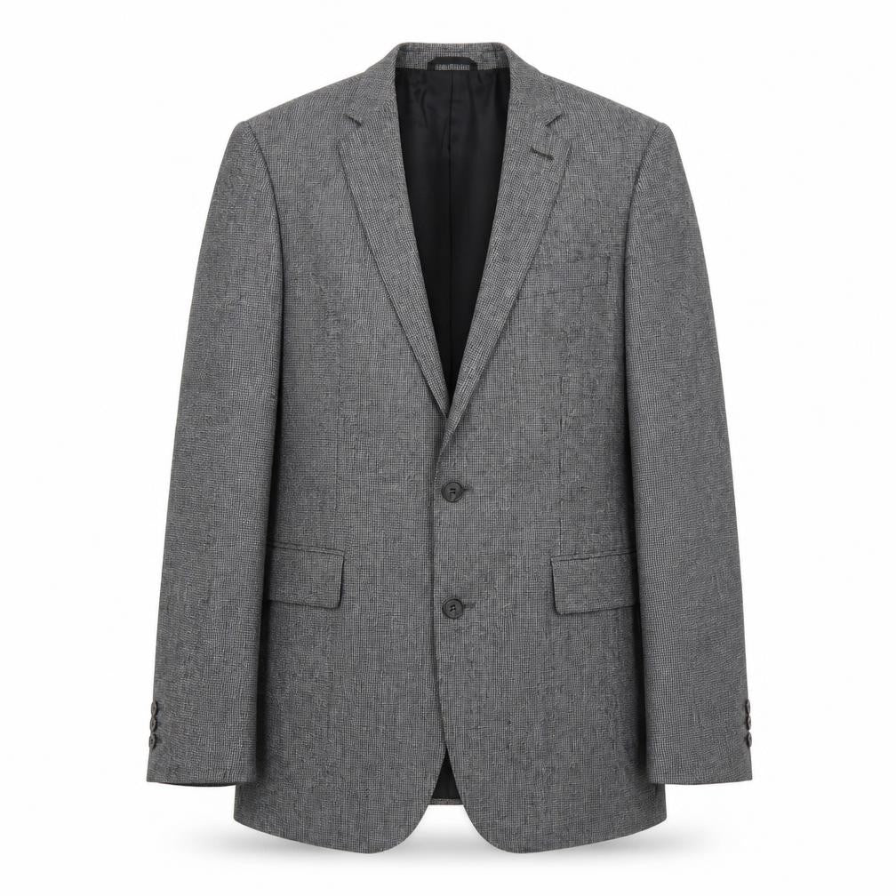 Vitale Barberis Canonico Mens Grey Wool Jacket Suit Jacket Size 38 Regular