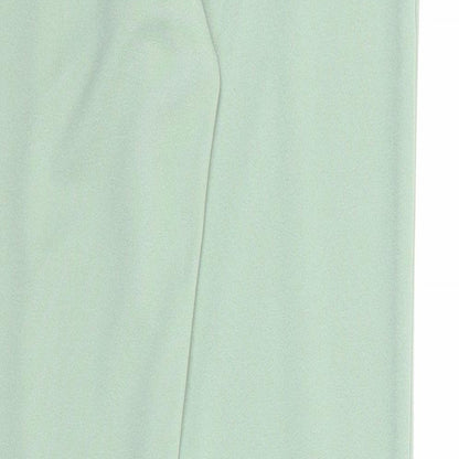 Rebellious Womens Green Polyester Trousers Size 8 Regular - Waist 22 inches