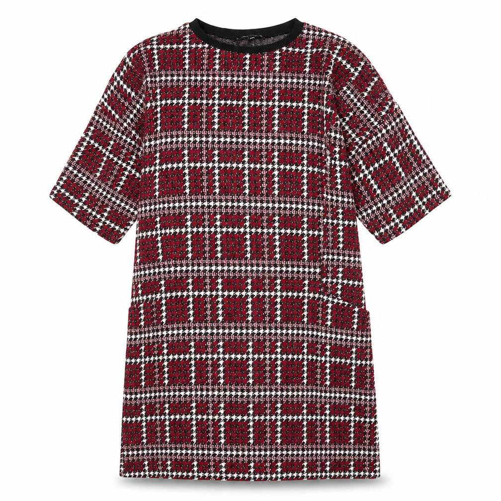 Capsule Womens Purple Geometric Polyester A-Line Size 12 Round Neck Pullover