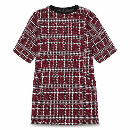 Capsule Womens Purple Geometric Polyester A-Line Size 12 Round Neck Pullover