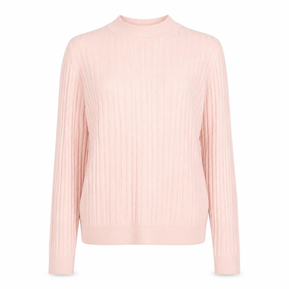 Marks & Spencer Womens Pink Round Neck Acrylic Pullover Jumper Size 10