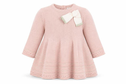 Catherine Malandrino Girls Pink Cotton A-Line Size 3-6 Months Round Neck Button