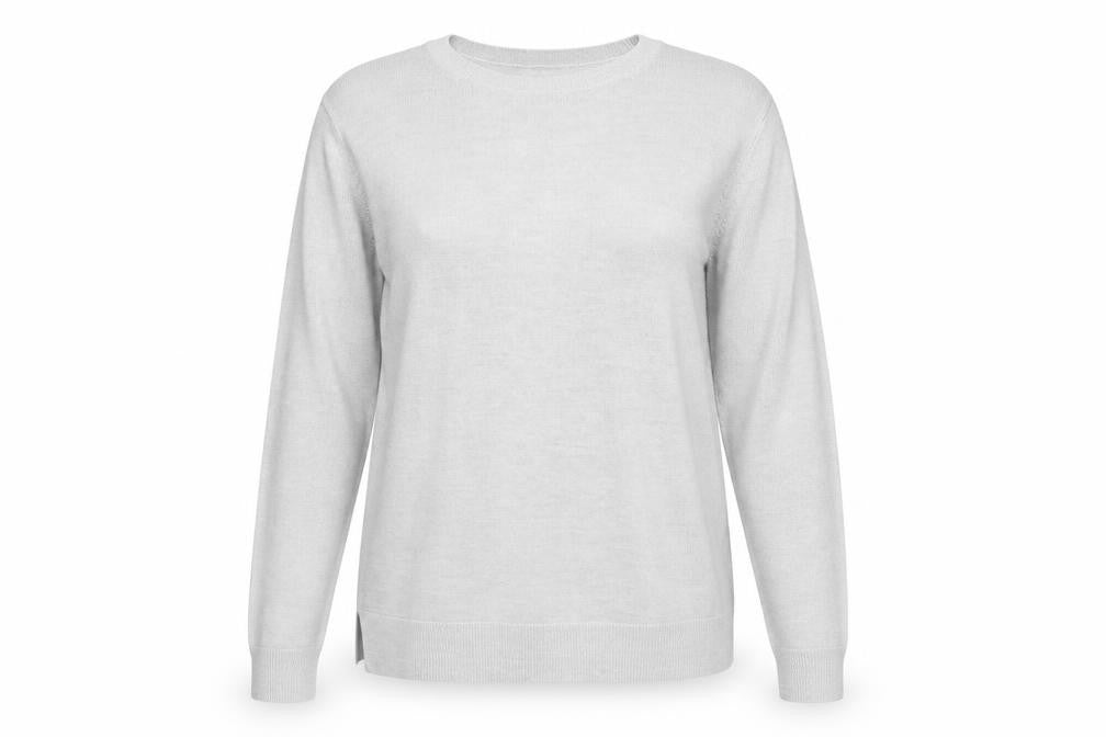 Marks & Spencer Womens Grey Boat Neck Acrylic Pullover Jumper Size 14
