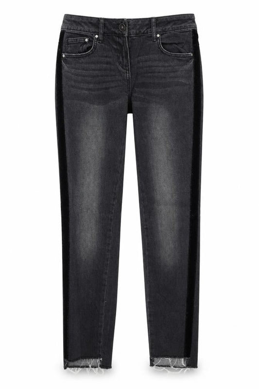 Blue Motion Womens Grey Cotton Skinny Jeans Size 8 Regular Zip