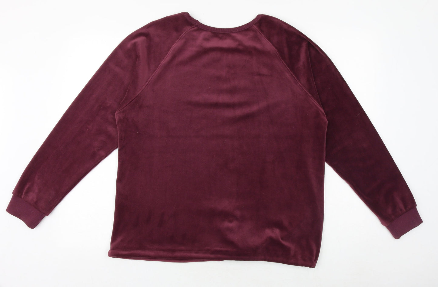 Classics Womens Purple Polyester Pullover Sweatshirt Size 14 Pullover - Drawstring Hem
