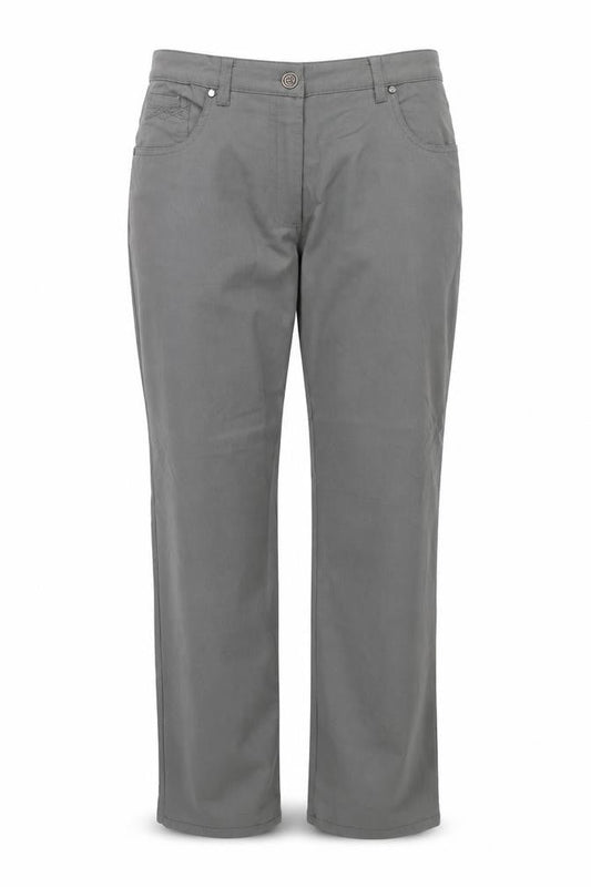 Zhenzi Womens Green Viscose Trousers Size 14 Relaxed Zip
