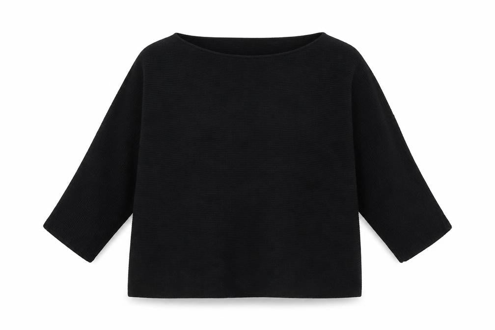 VERO MODA Womens Black Round Neck Viscose Pullover Jumper Size M