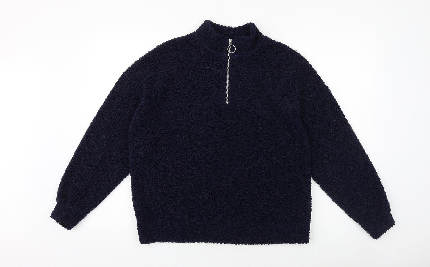 New Look Womens Blue Polyester Pullover Sweatshirt Size 8