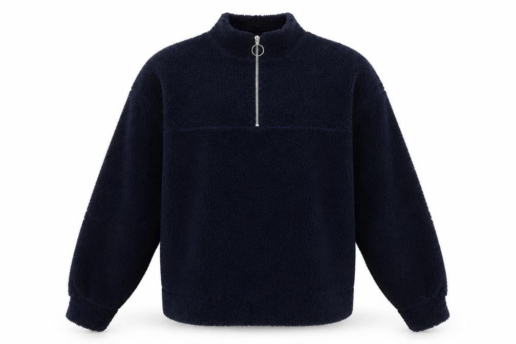 New Look Womens Blue Polyester Pullover Sweatshirt Size 8