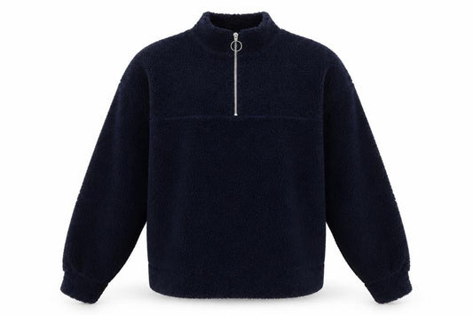 New Look Womens Blue Polyester Pullover Sweatshirt Size 8