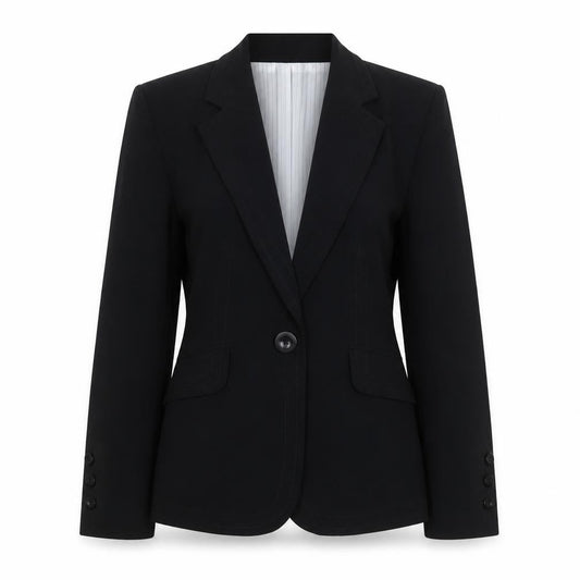 Marks & Spencer Womens Black Polyester Jacket Suit Jacket Size 12
