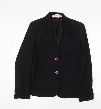 Roman Originals Womens Black Polyester Jacket Suit Jacket Size 14