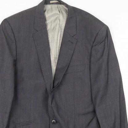 Next Mens Grey Wool Jacket Suit Jacket Size 38 Regular
