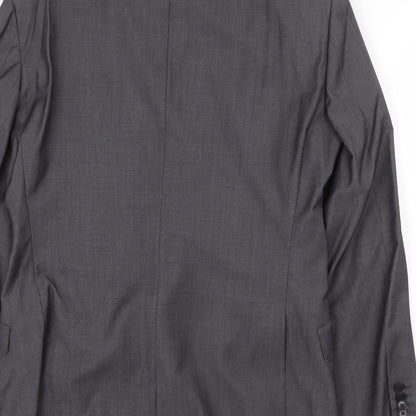 Next Mens Grey Wool Jacket Suit Jacket Size 38 Regular